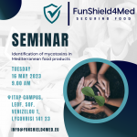 Attend #funshield4med seminar at @itapinstitute, #Athens! We will be talking about #mycotoxins in Mediterranean food products, with the help of @unipr mycotoxins expert Prof. @chiara_dallasta. #EU #EUcommission #EUfunded #foodsafety #mycotoxins #HorizonEU #WIDERA #funshield4med
